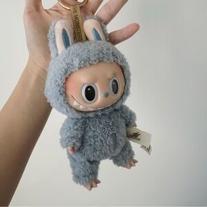 Pop Mart Labubu The Monster Blue Keychain Bag Charm